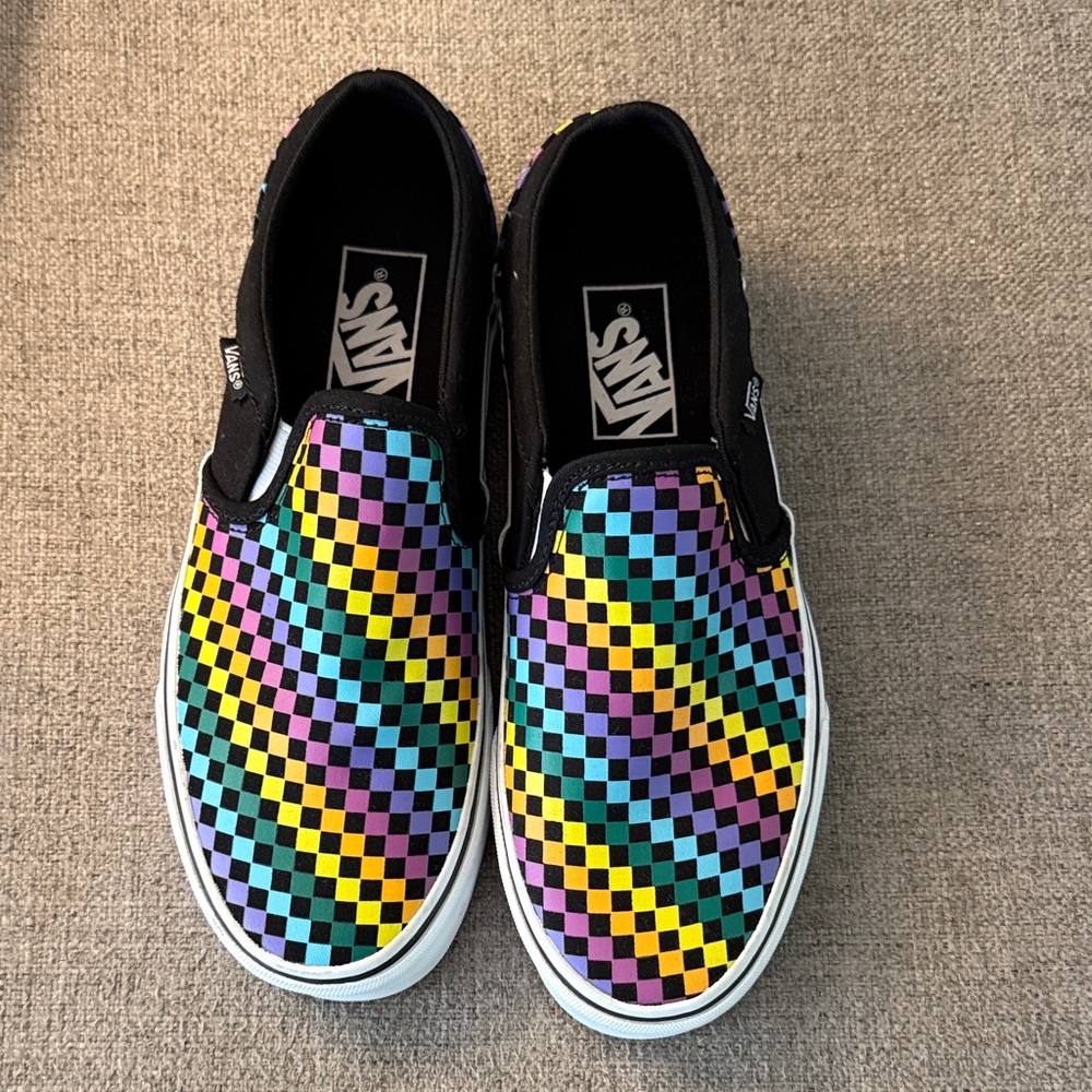 Vans Colorful Checkered Slip-Ons